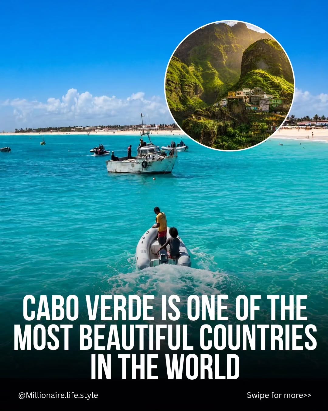 Luxury travel Instagram carousel cover